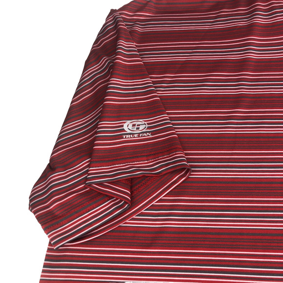 MLB St. Louis Cardinals Men's Polo Shirt Short Sleeve Medium Striped 74243 Red - Picture 16 of 16